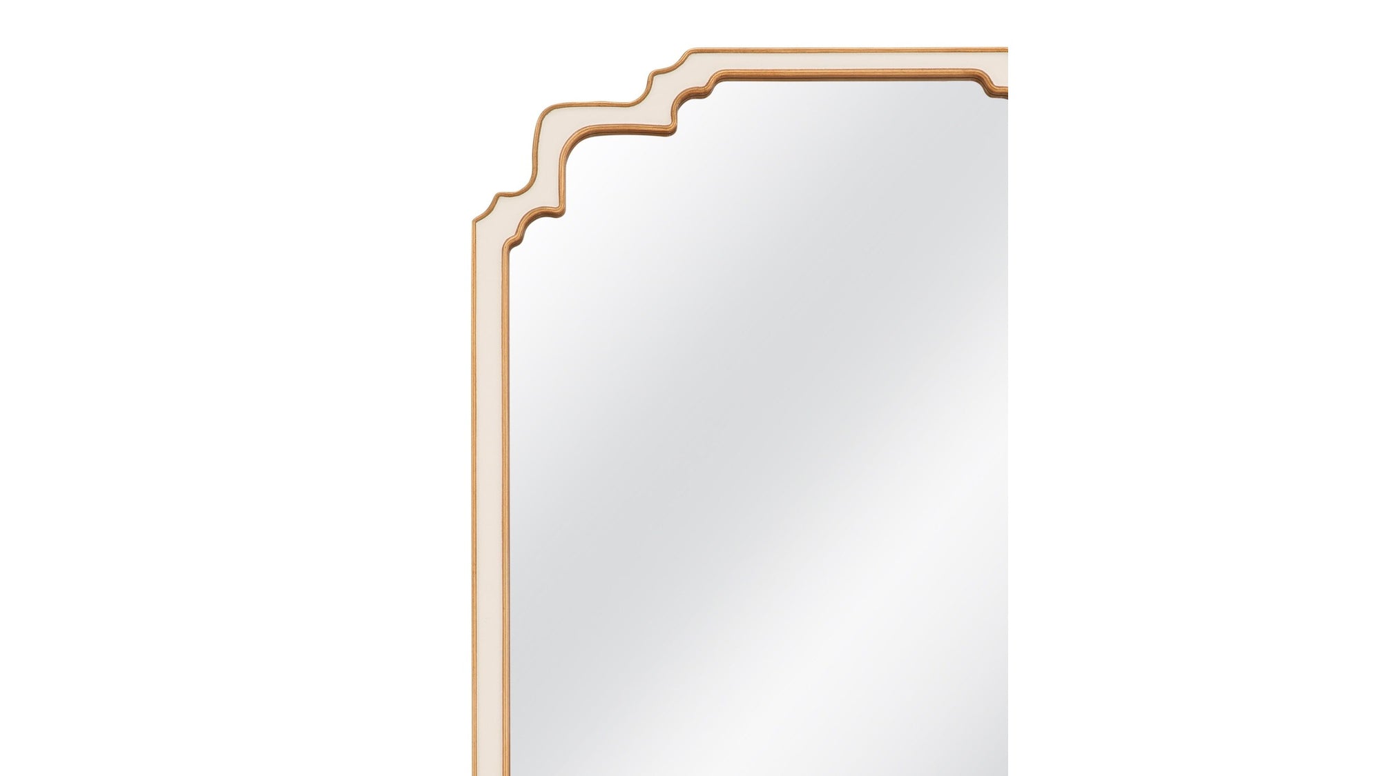 Wilmot - Wall Mirror - Cream / Antique Gold Leaf