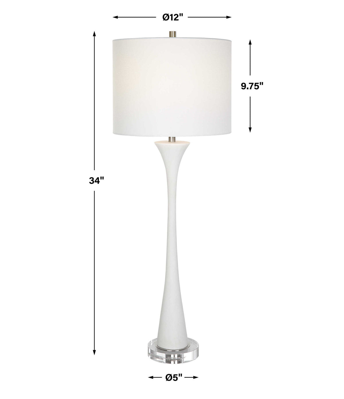 Fountain - Stone Buffet Lamp