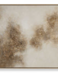 Up In Smoke - Framed Modern Art - Black / Brown / White / Woodtone