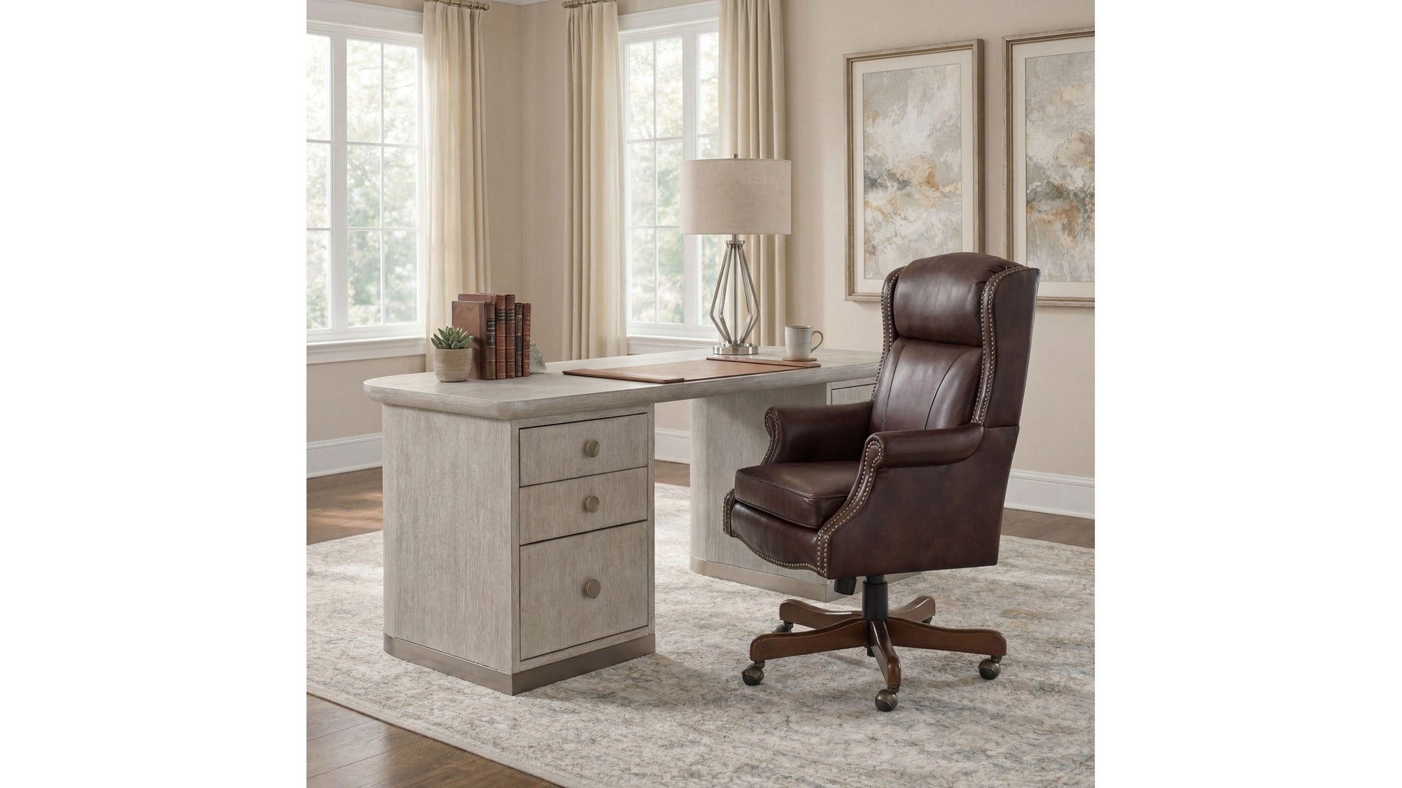 EC - Merlin Executive Swivel Tilt Chair - Dark Brown
