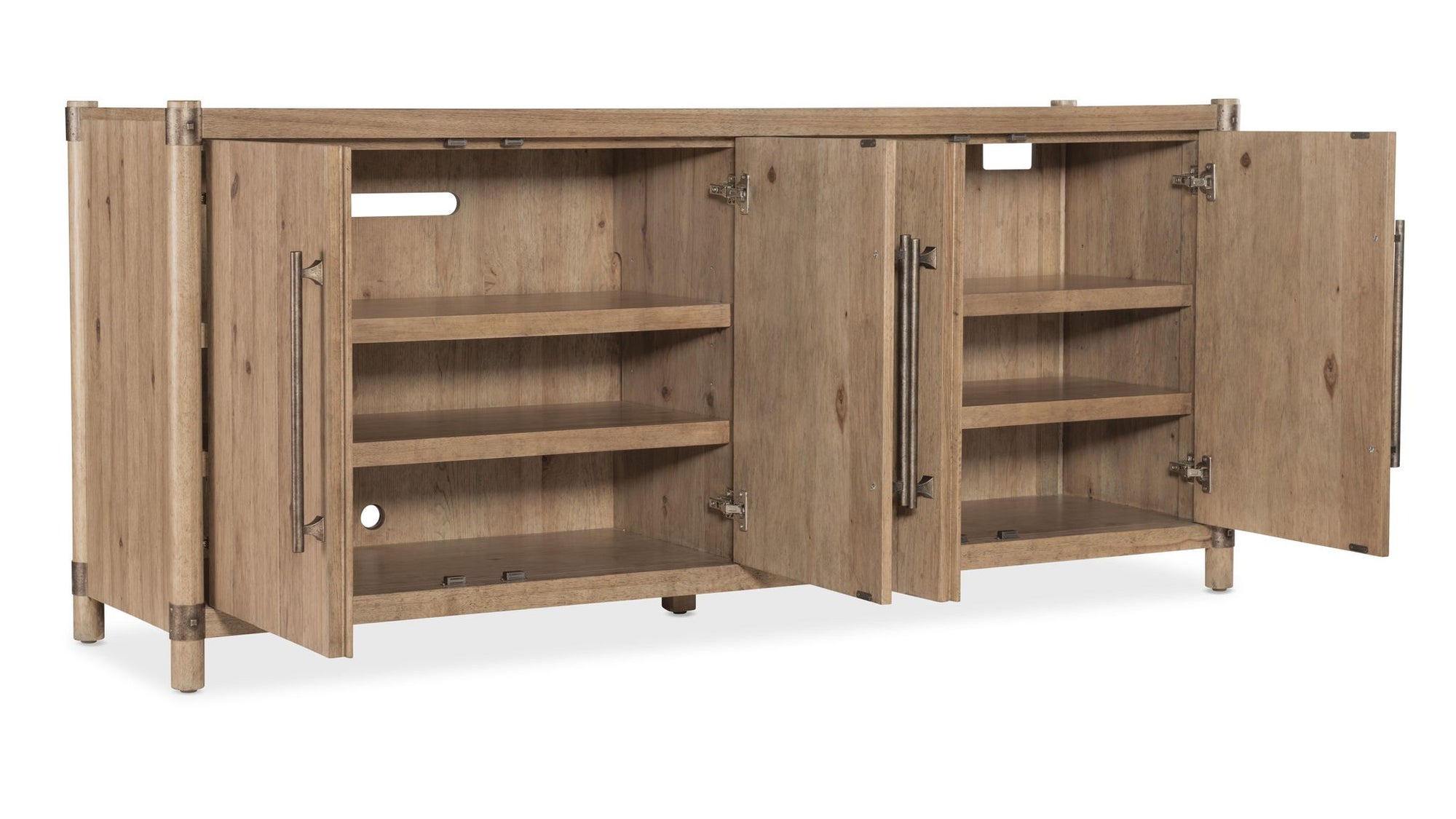 Vineyard Row - Entertainment Credenza - Light Brown