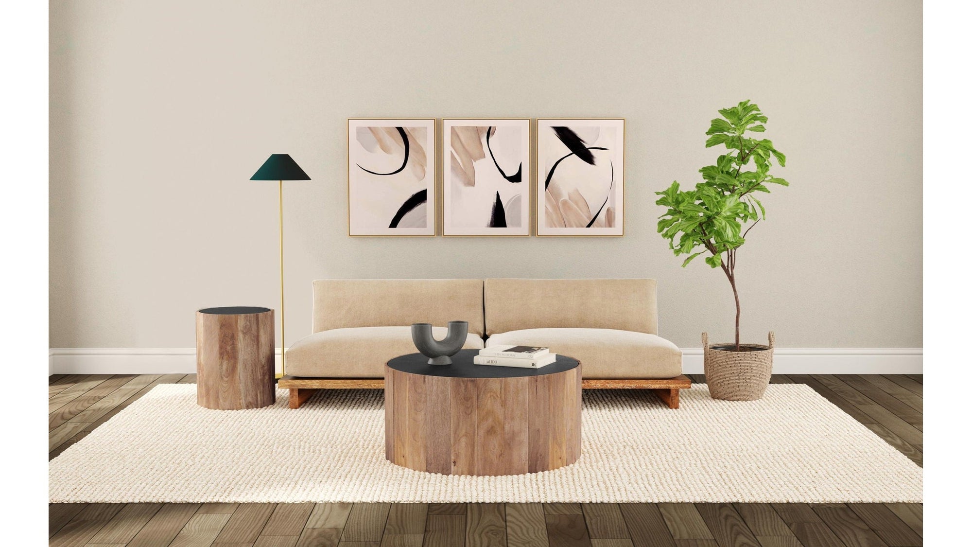 Adrienne - End Table - Light Brown