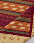 Solace - King Reversible Quilt Set (Set of 3) - Red / Orange / Brown