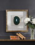 Keeva - Agate Stone Shadow Box - Gold