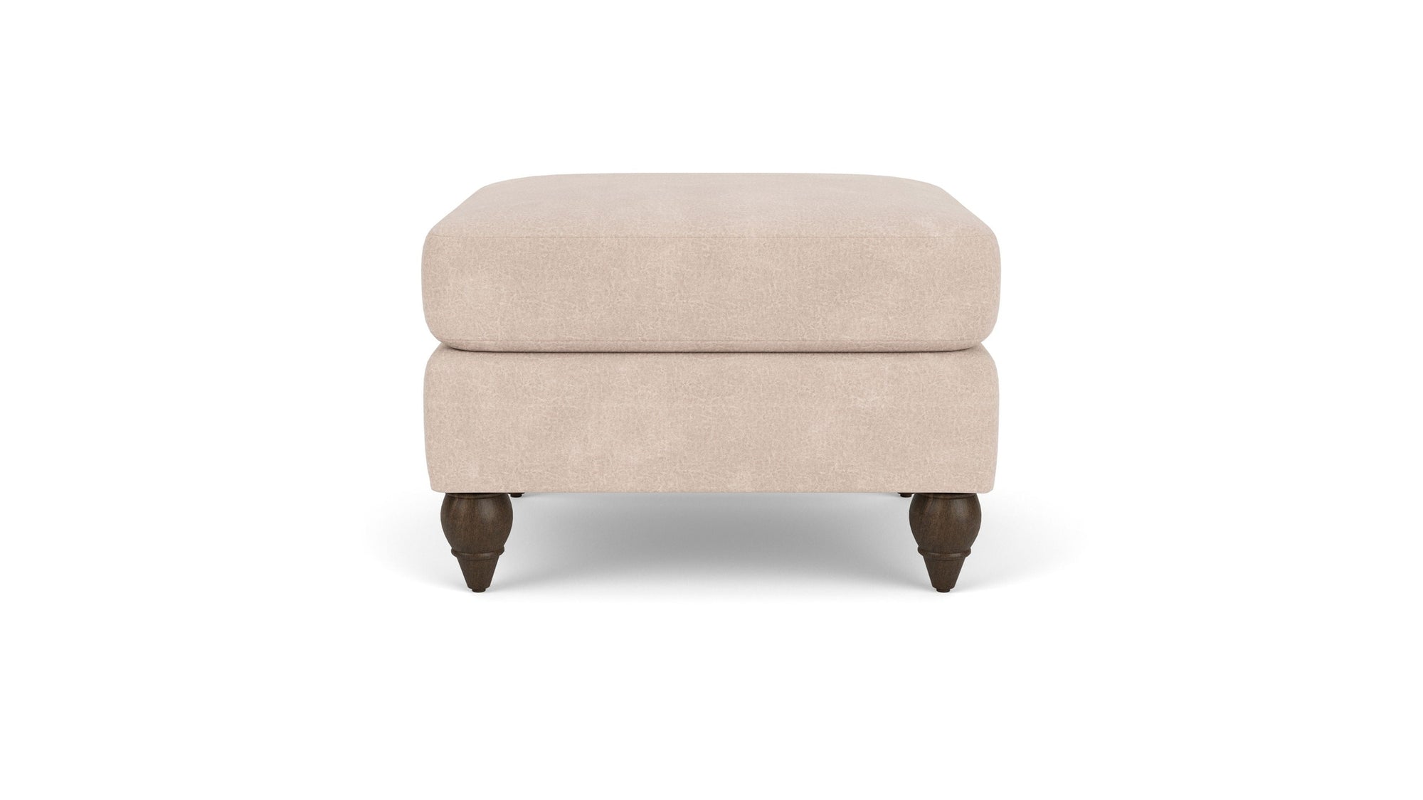 Moxy - Fabric Ottoman, Round Turned Legs