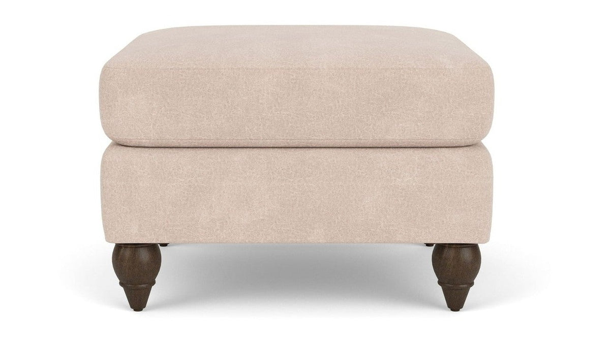 Moxy - Fabric Ottoman, Round Turned Legs