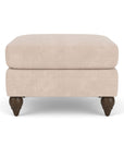 Moxy - Fabric Ottoman, Round Turned Legs
