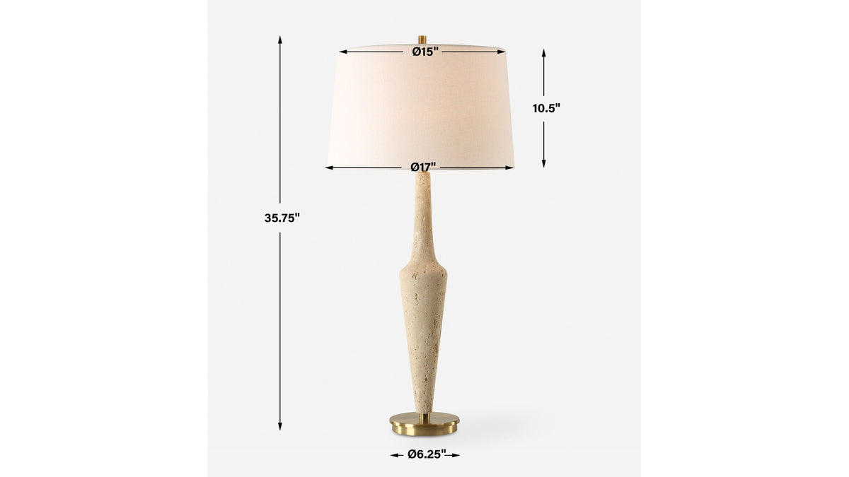 Juliet - Travertine Table Lamp