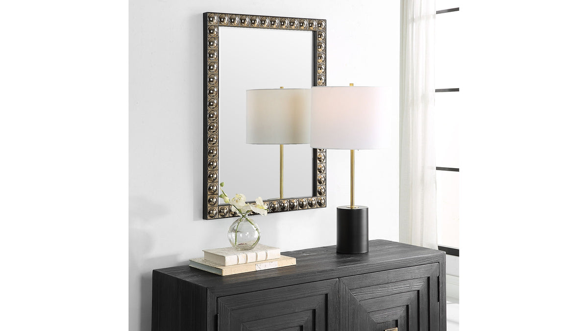 Silvio - Tiled Vanity Mirror - Gold