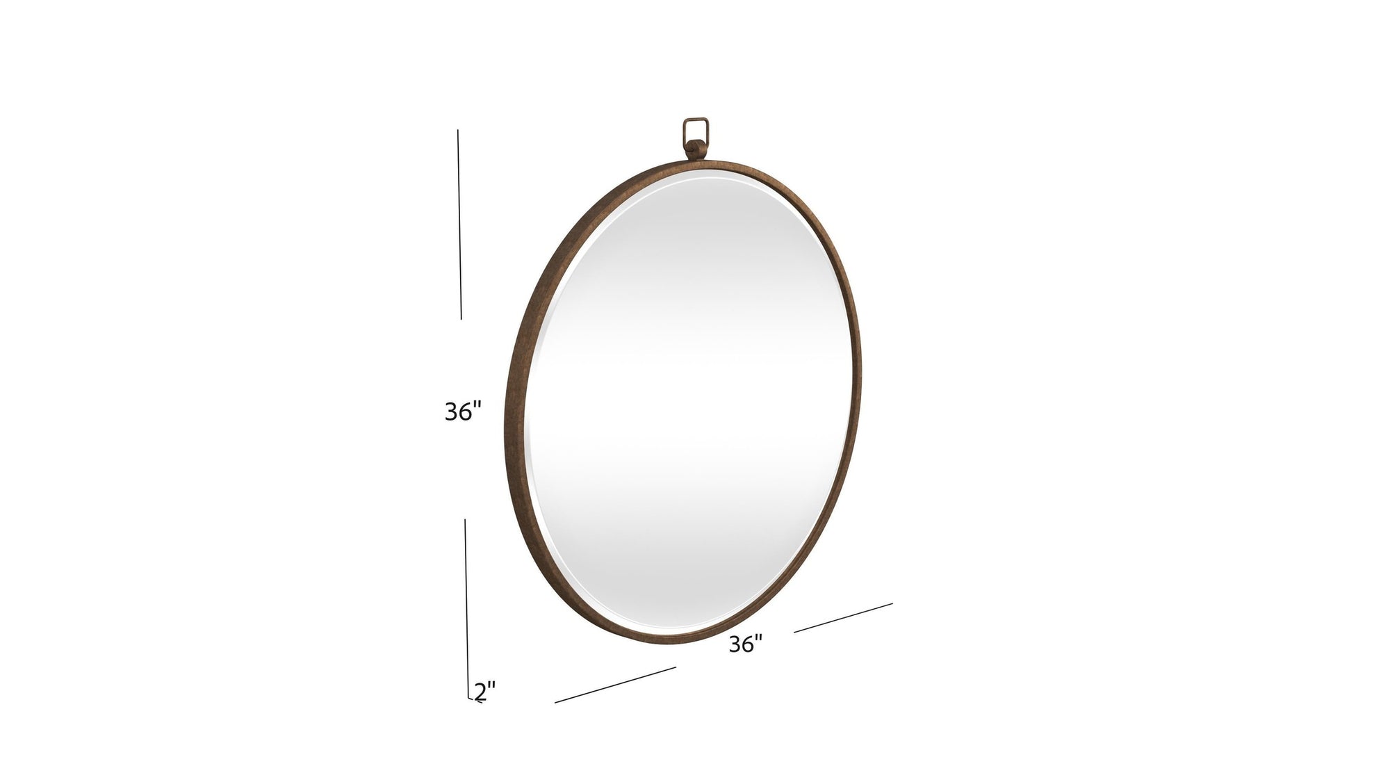 Quinn - Wall Mirror - Brown
