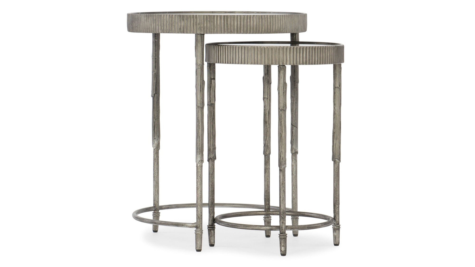 Melange - Accent Nesting Tables - Pearl Silver