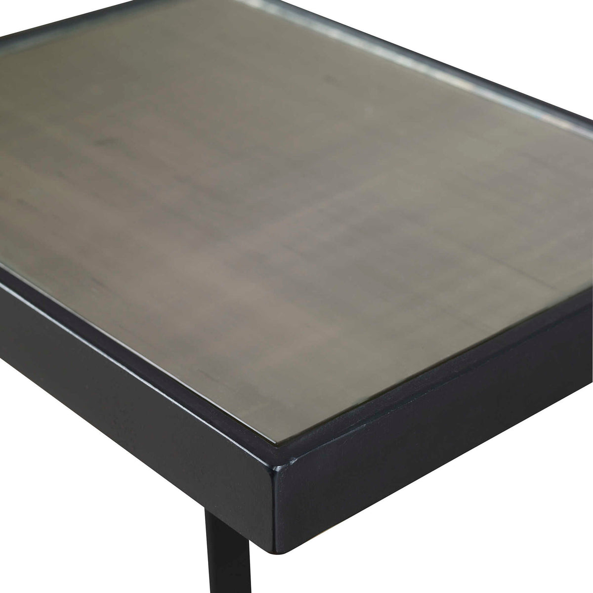 Windell - Cantilever Accent Table - Black &amp; Silver
