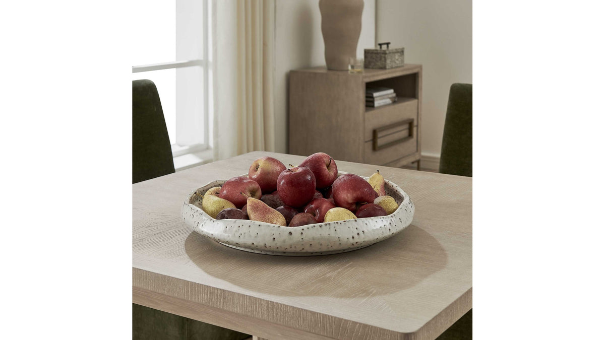 Stardust Ripple - Indoor-Outdoor Bowl - White