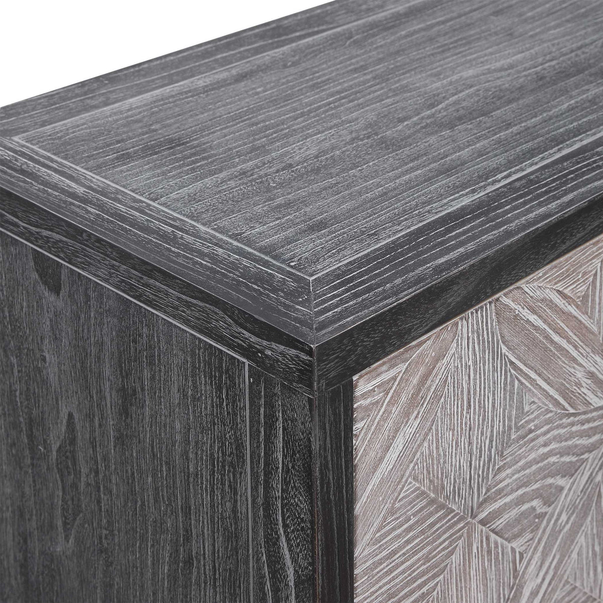Laurentia - 2 Door Accent Cabinet - Black &amp; Silver
