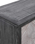 Laurentia - 2 Door Accent Cabinet - Black & Silver