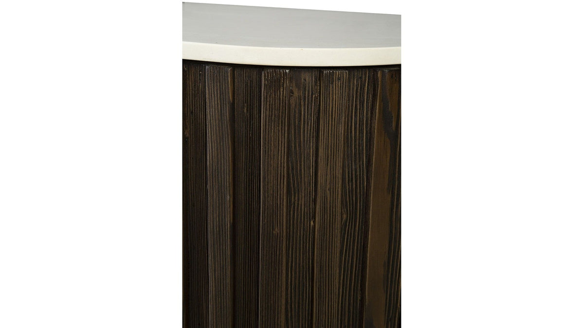 Cheers - Marble Console - Dark Brown