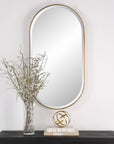 Lago - Oval Gold Mirror