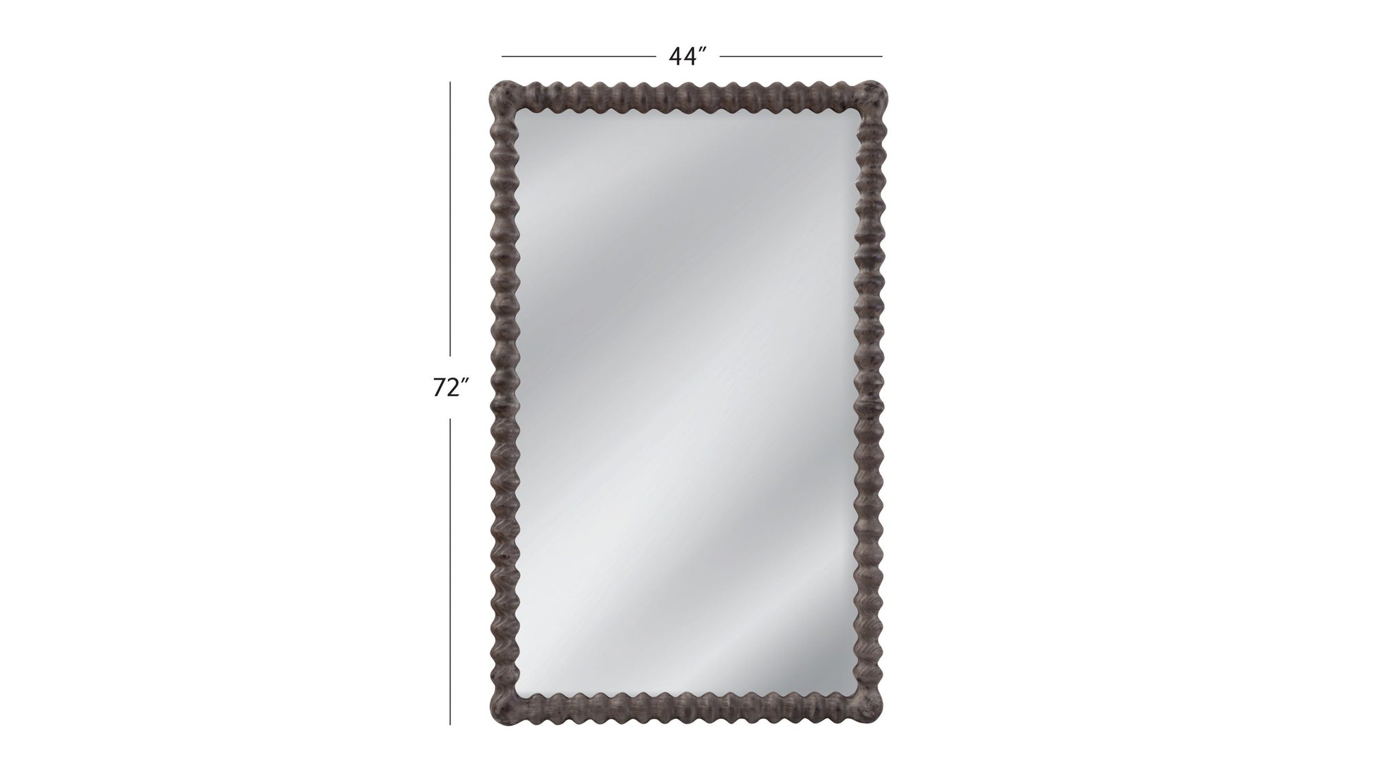 Vallente - Floor Mirror - Dark Gray