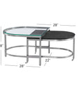 Hensley - Bunching Cocktail Table - Silver