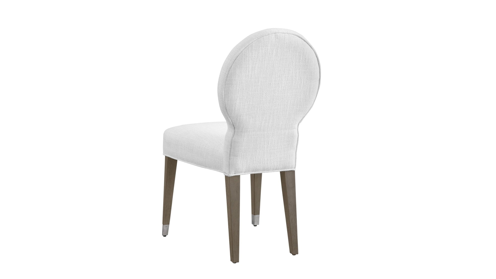 Farrah - Dining Chair - Light Oak Leg/Brushed Nickel Caps