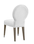Farrah - Dining Chair - Light Oak Leg/Brushed Nickel Caps