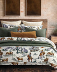 Ranch Life - Queen Reversible Duvet Cover Set (Set of 3) - Duffle Bag