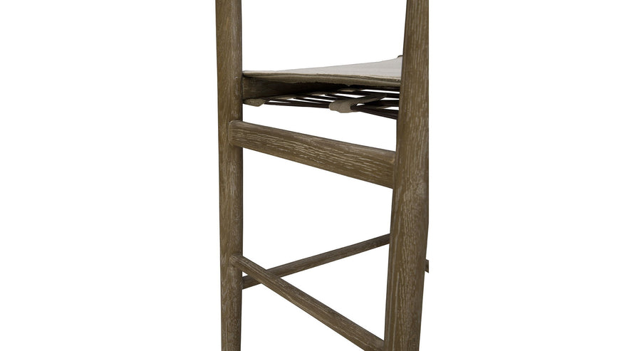 Prescott - Linen Counter Stool - Beige / Light Brown