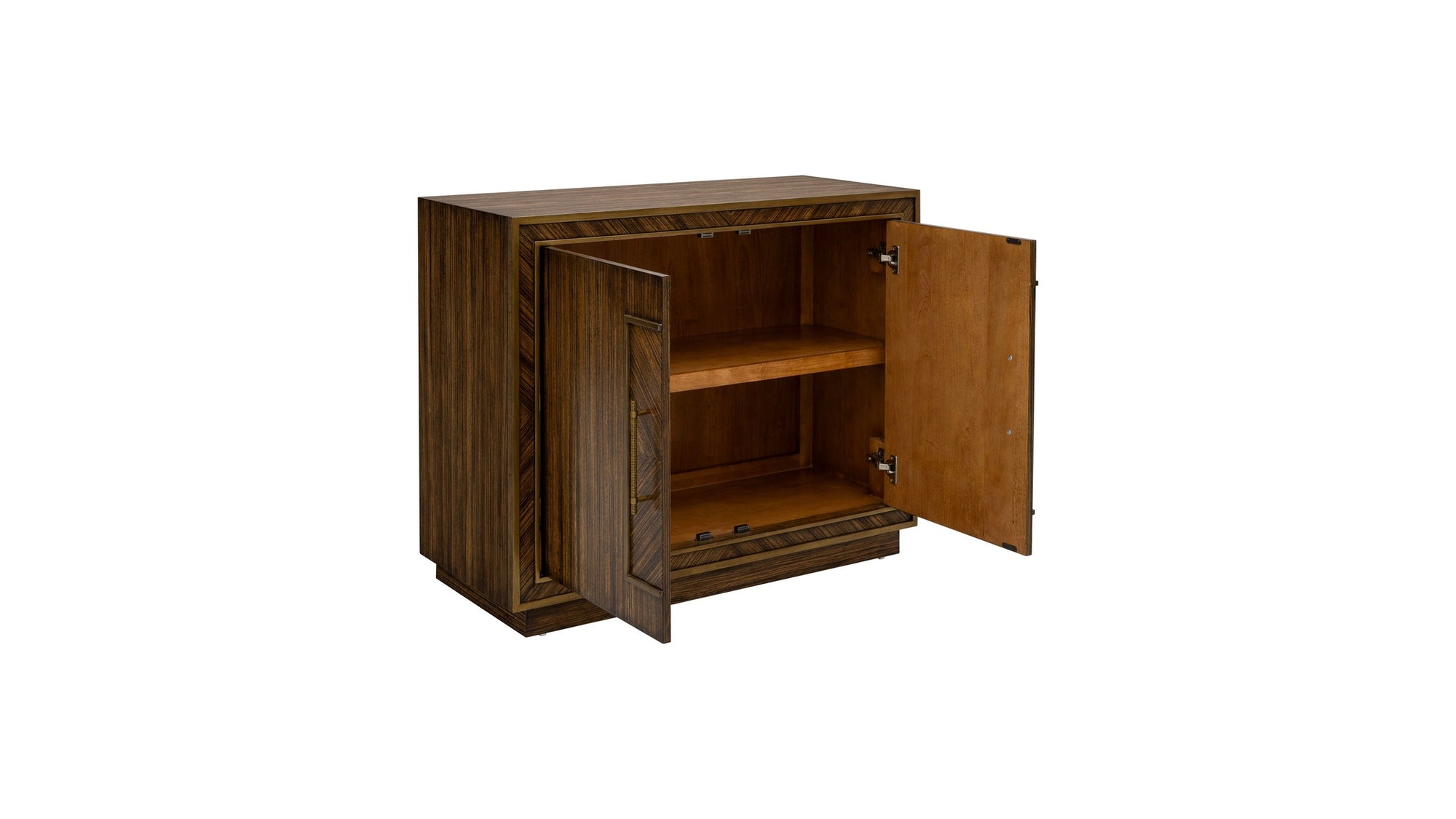 Claudia - Hall Cabinet - Rich Brown Zebrano