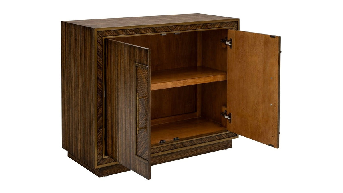 Claudia - Hall Cabinet - Rich Brown Zebrano