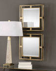 Allick - Square Mirrors Set of 2 - Gold