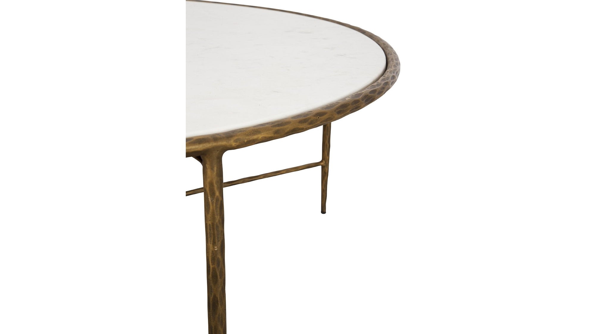Evelyn - Coffee Table - White / Gold