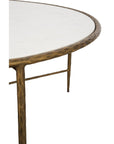 Evelyn - Coffee Table - White / Gold