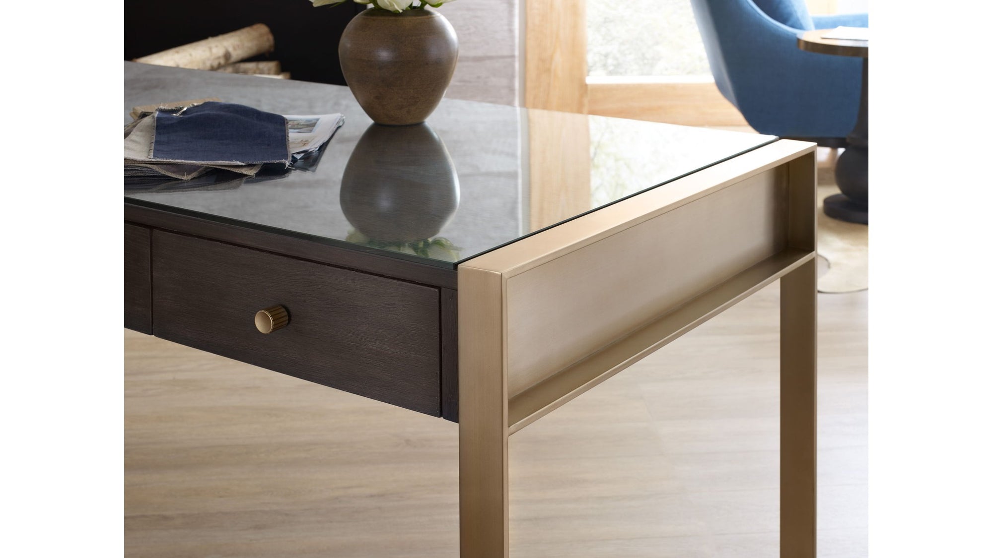 Curata - Writing Desk - Dark Brown
