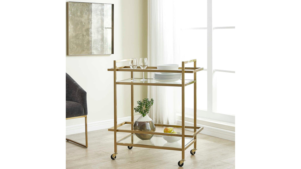 Erena - Bar Cart - Brass