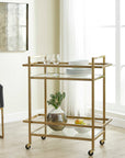 Erena - Bar Cart - Brass