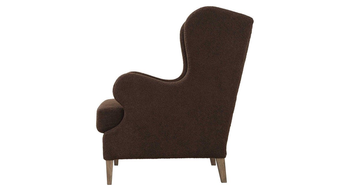 Serpentine - Brown Fabric Accent Chair