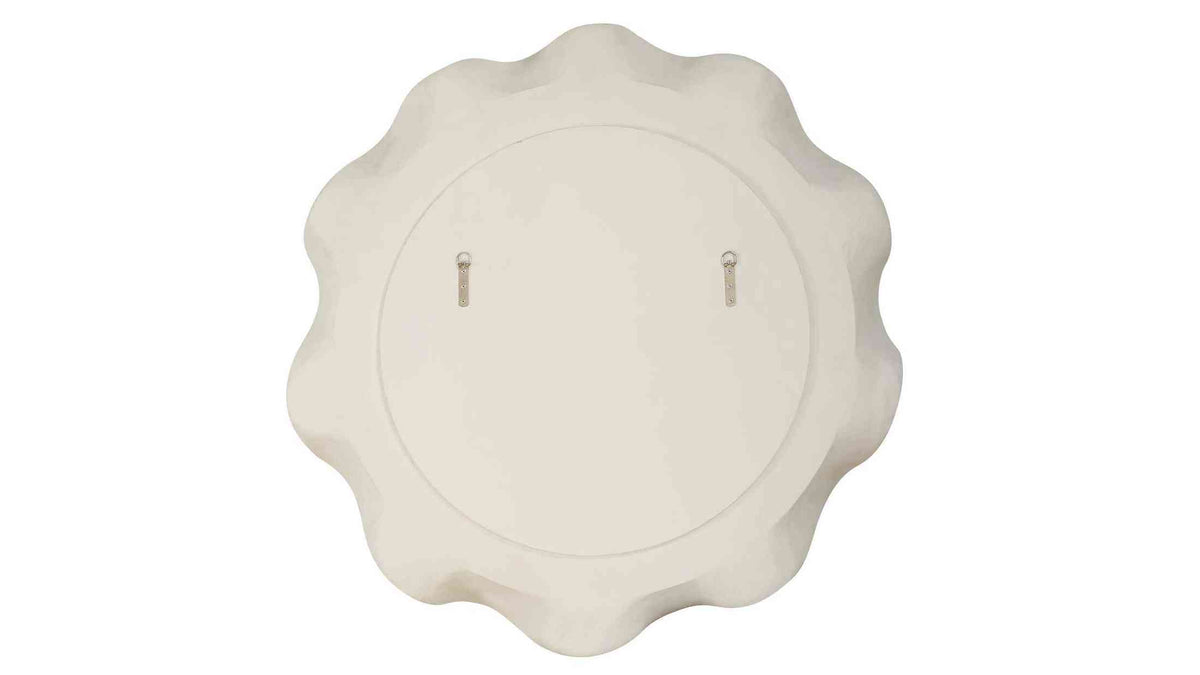 Wave Length - Round Mirror - White