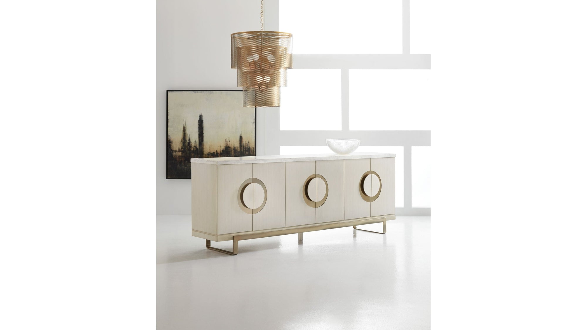 Melange - Noelle Credenza - Beige
