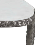 Arnold - Marble Accent Table - Bronze,White