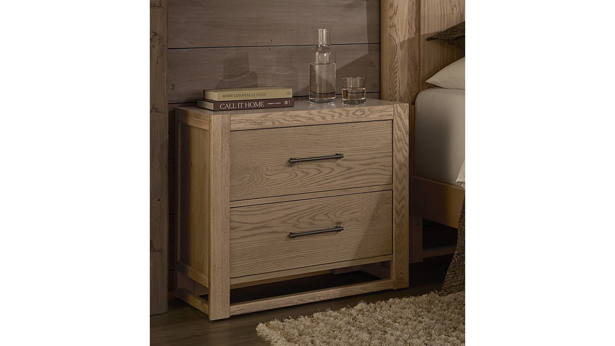 Lodge &amp; Loft - 2 Drawer Nightstand