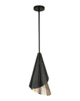 Apollo - 1 Light Mini Pendant - Black / Gold
