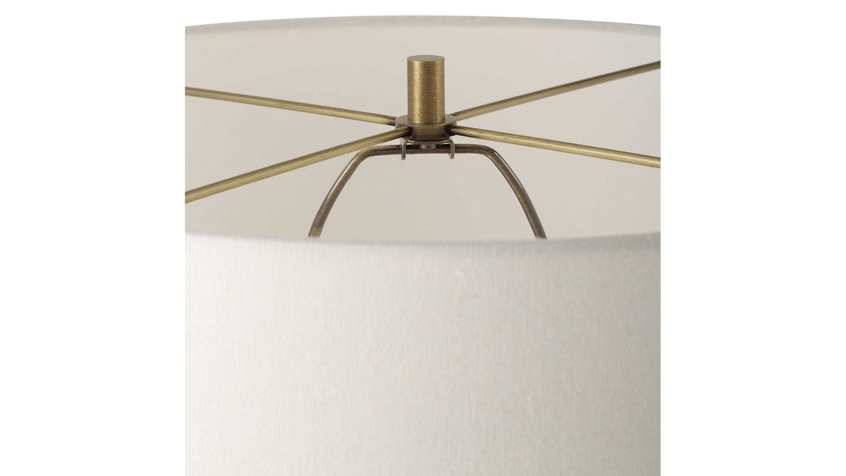 Faro - White Marble Floor Lamp