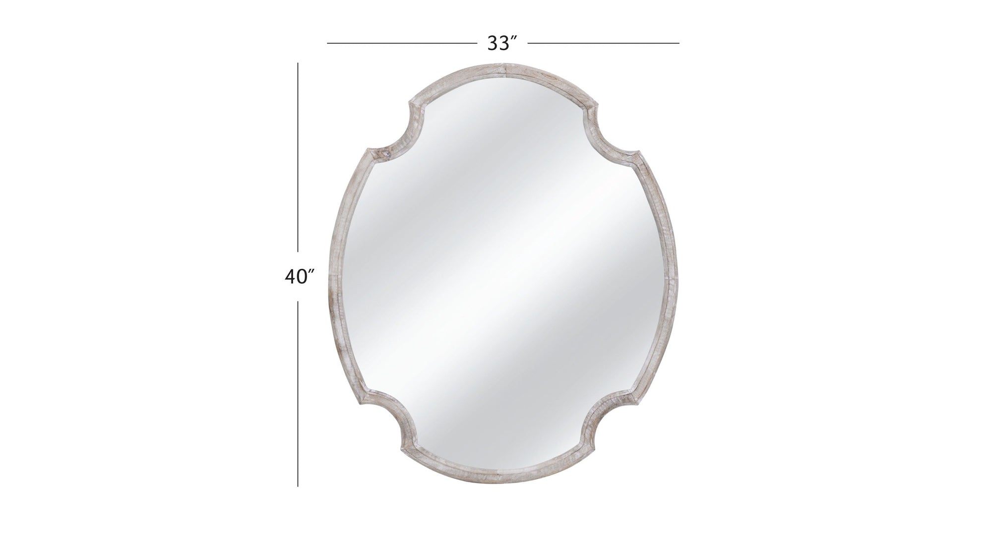Fairvale - Wall Mirror - White Wash
