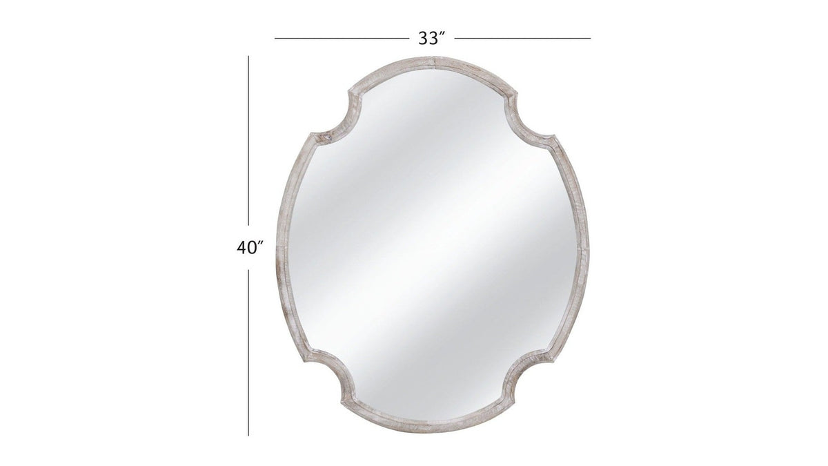 Fairvale - Wall Mirror - White Wash