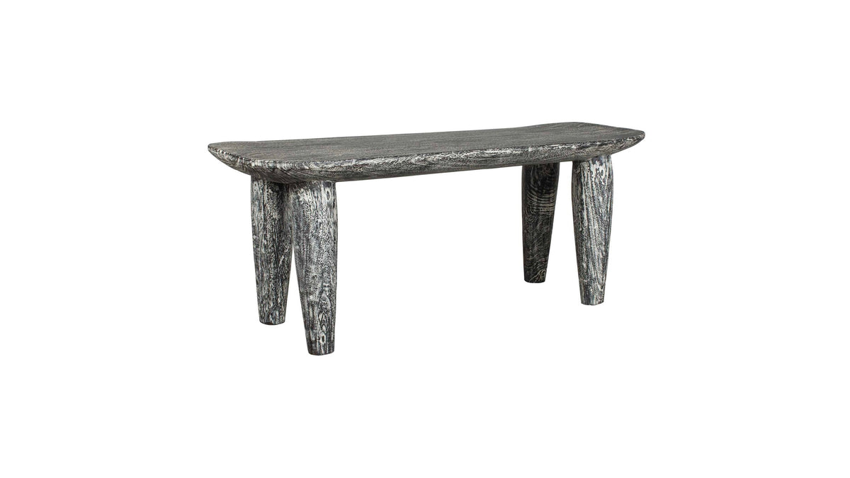 Fade To Black - Wood Bench - Black / White