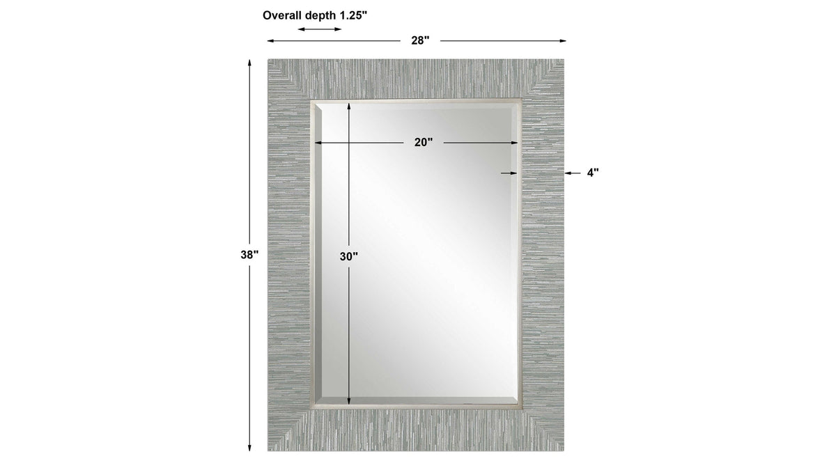 Belaya - Wood Mirror - Gray