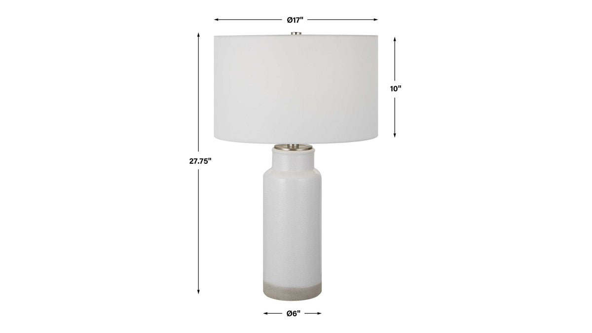 Albany - Farmhouse Table Lamp - White