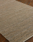 Tobais - Rescued Leather & Fabric Rug