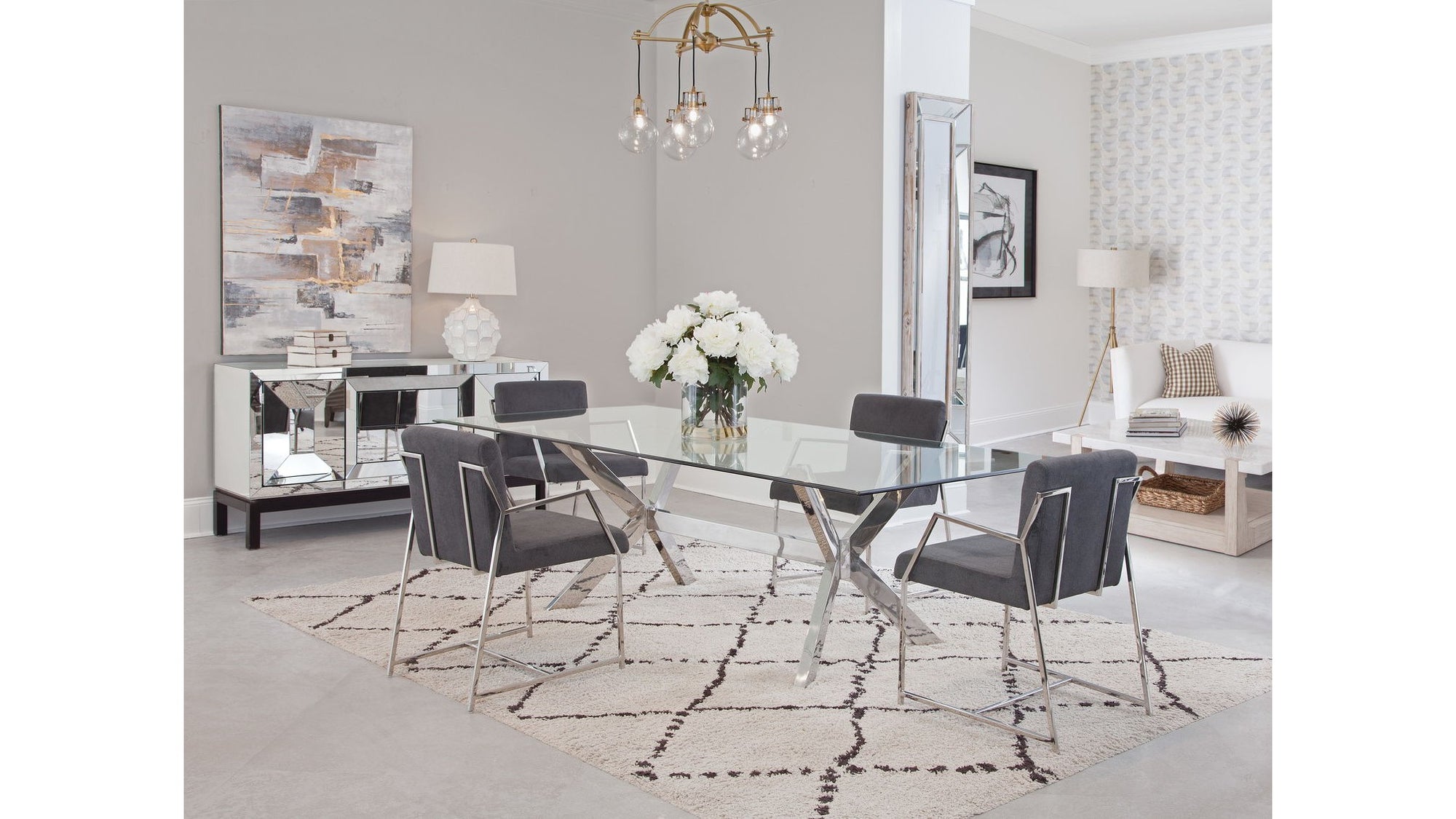 Polygon - Dining Chair - Gray