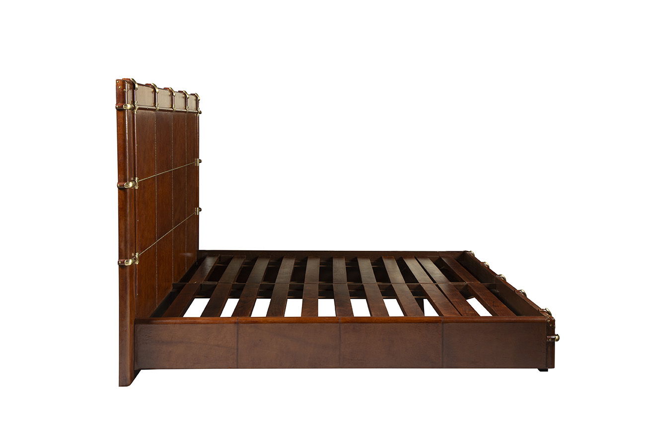 Gentlemen's - King Bed - Dark Brown